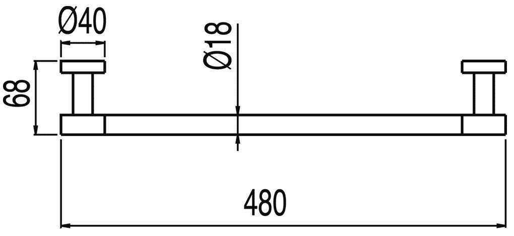 Рушникотримач Tres Max 16163601OR