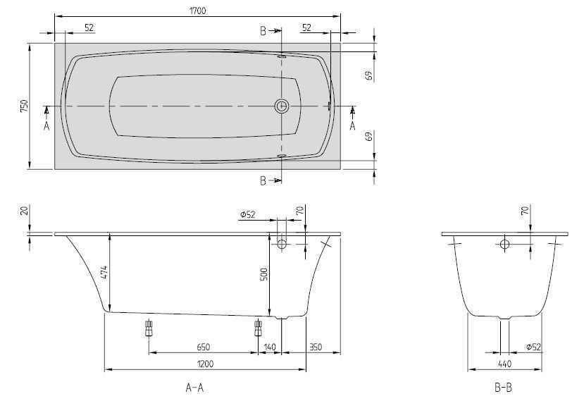 Ванна Villeroy&Boch My Art UBQ170MYA2V-96