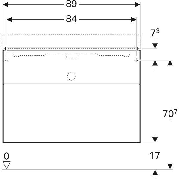 Тумба под умывальник Geberit  iCon 841391000