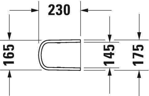 Полупьедестал Duravit 0858310000