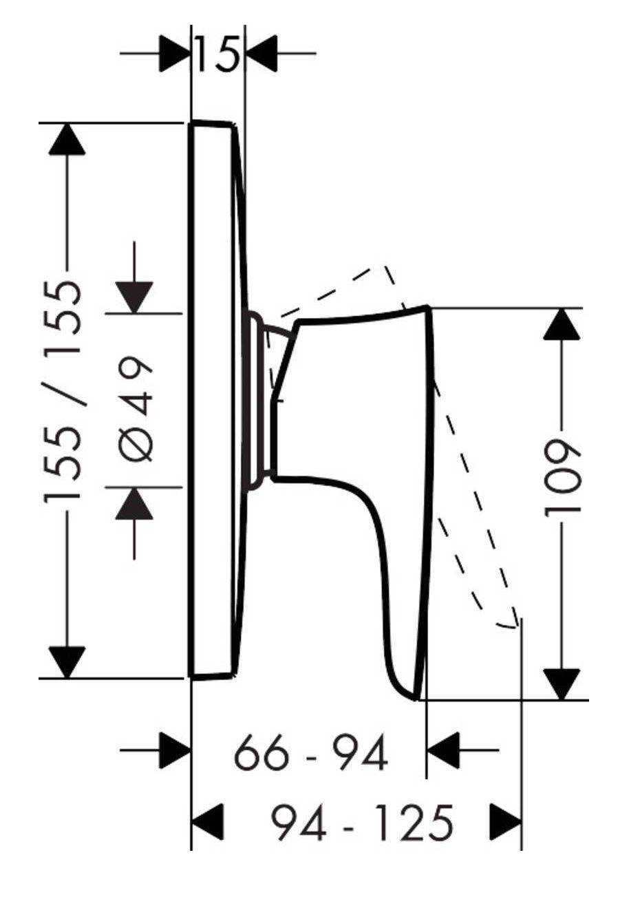 Смеситель для душа Hansgrohe Puravida 15665400
