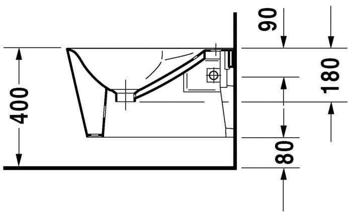 Біде підвісне Duravit Starck 1 0274150000