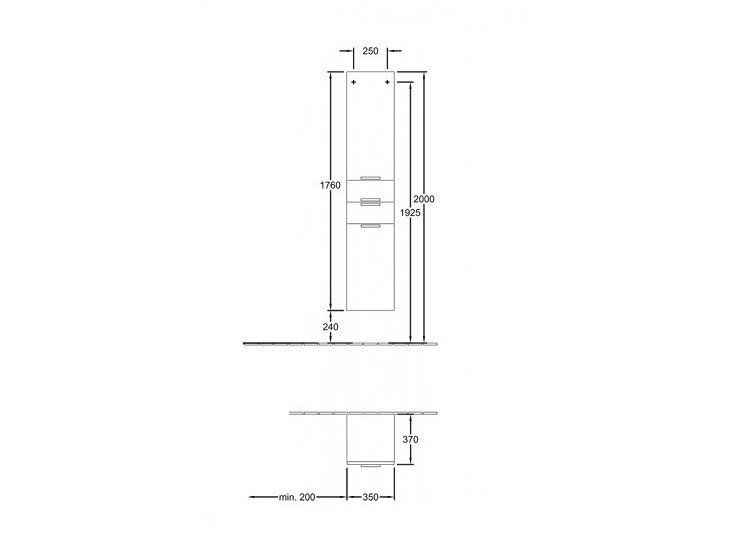 Пенал Sentique Villeroy & Boch A85700PN