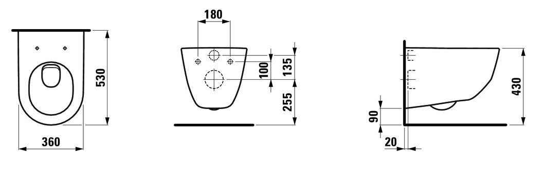 Унітаз підвісний Laufen PRO H8209560000001