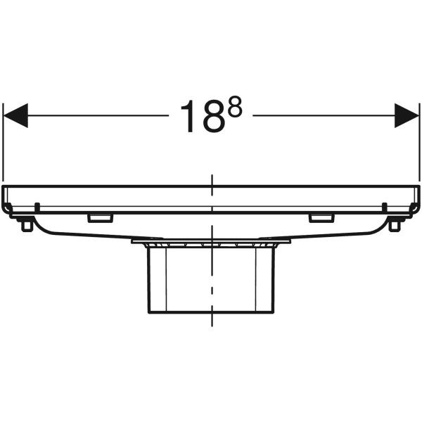 Сифон под плитку Geberit CleanLine 154.455.00.1