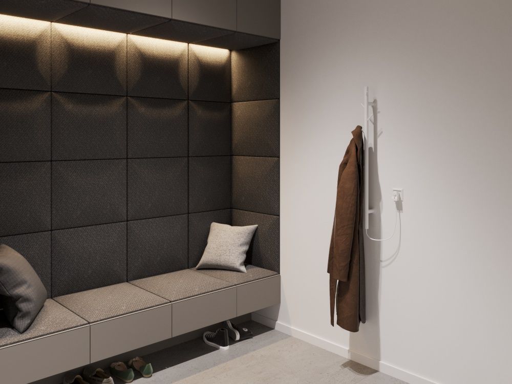 Полотенцесушитель TUBIE-85C31, 6850мм, черный матовый TUBIE-85C31