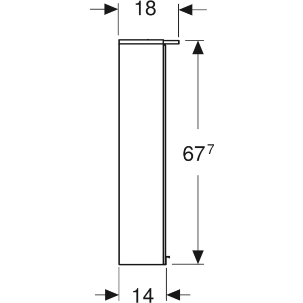 Дзеркальна шафа Geberit Option Basic 500.273.00.1