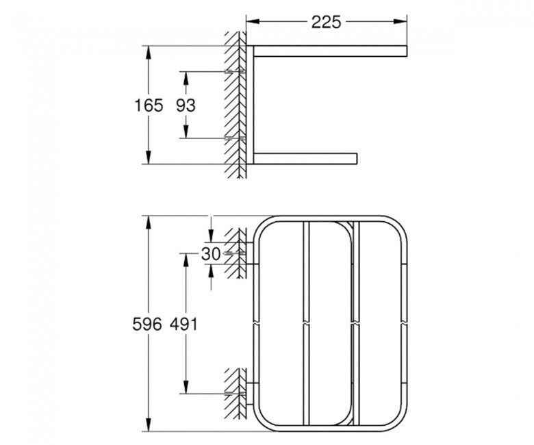 Поличка для ванної Grohe Selection  41066AL0