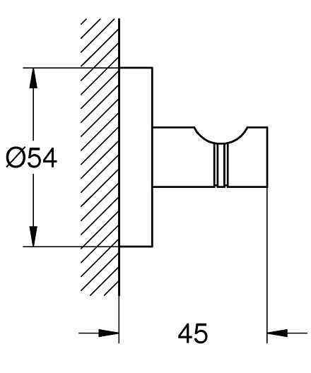 Крючок Grohe Essentials 40364DC1
