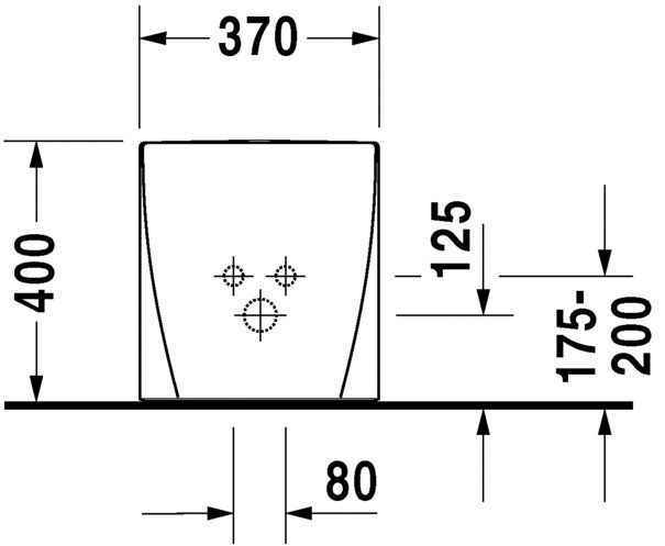 Біде підлогове Duravit Starck 2 2272100000