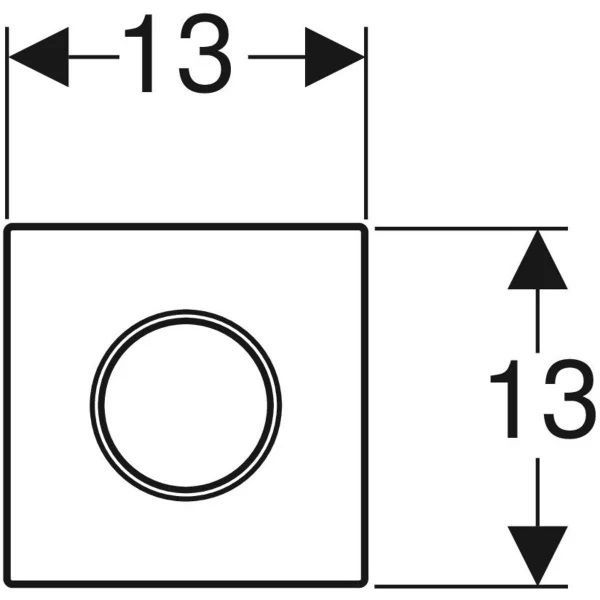Клавиша смыва воды Geberit Тип 10 116.015.KN.1