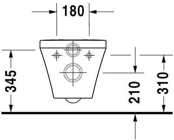 Унітаз підвісний Duravit DuraStyle (Rimless з кришкою) 45510900A11