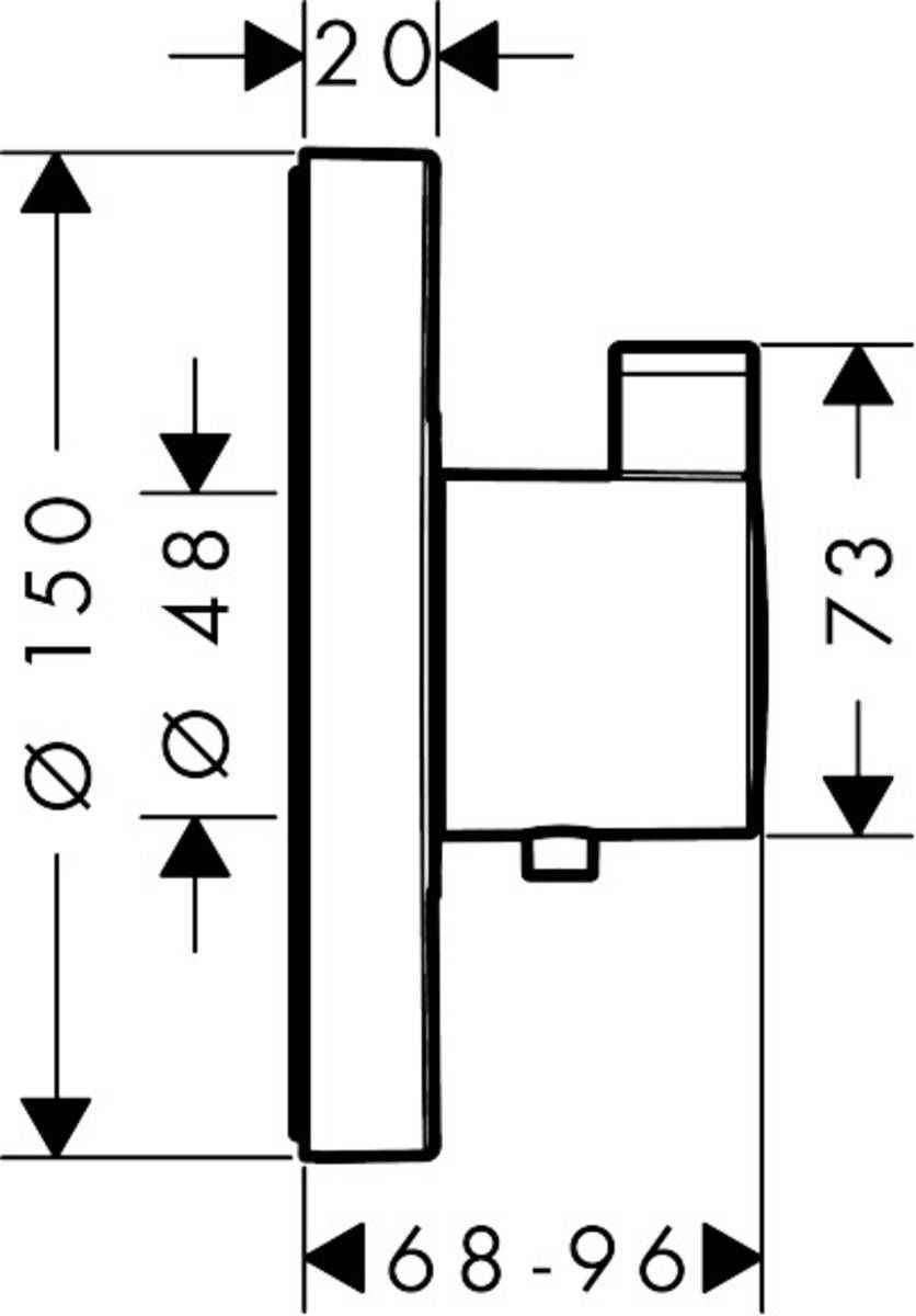 Термостат Hansgrohe ShowerSelect S HighFlow 15741000