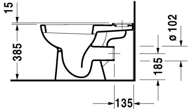 Унітаз підлоговий Duravit D-Code (комбінований) 21110920002