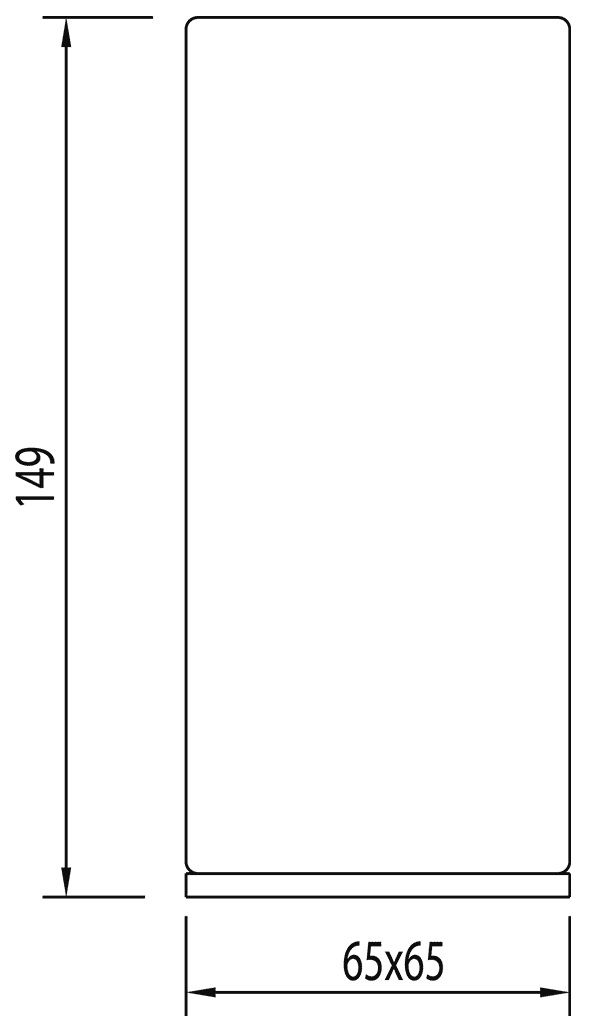 Стакан для щеток Tres Slim