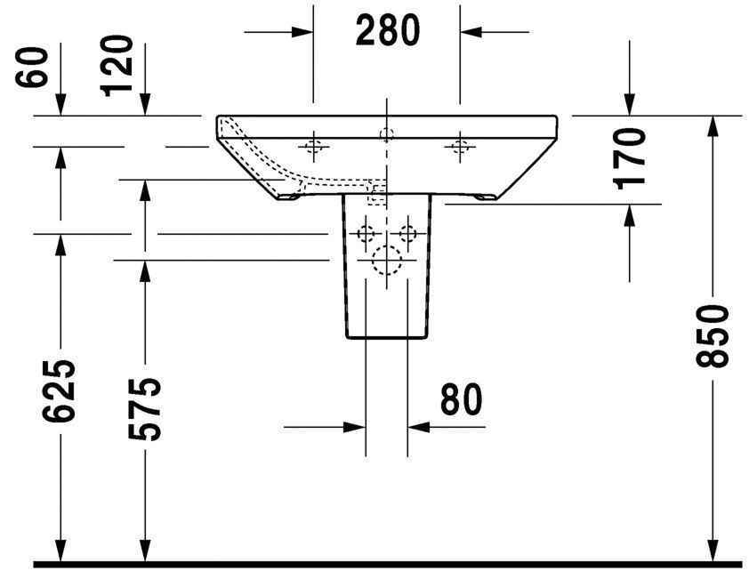 Умивальник Duravit DuraStyle 2319650030