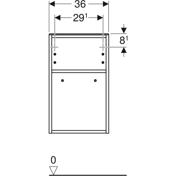 Шкафчик Geberit Smyle Square 500.358.JL.1