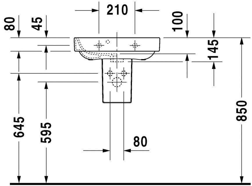 Умивальник Duravit Happy D.2 0709500000
