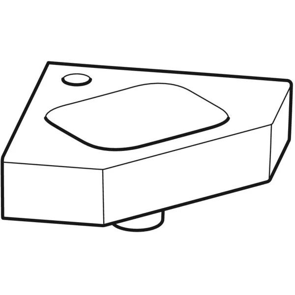 Угловой умывальник Geberit iCon 124729000