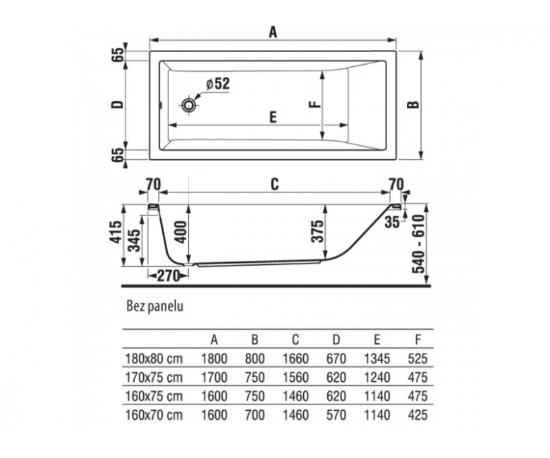 Ванна Jika Cubito H2224200000001