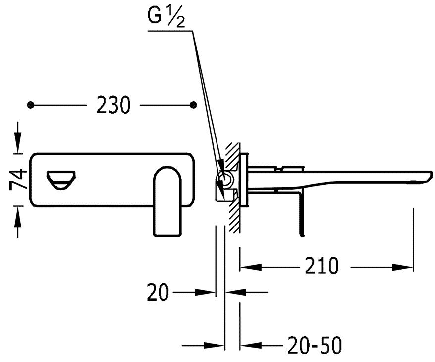 Смесители на раковину Tres Loft 20020003BM