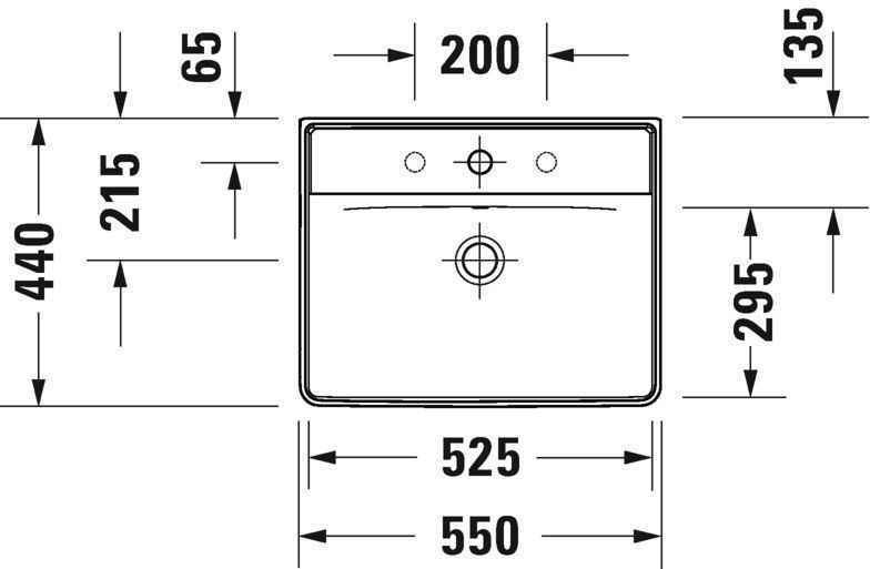 Умивальник Duravit D-Neo 2366550060