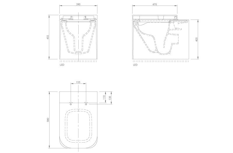 Унитаз напольный Knief Shine