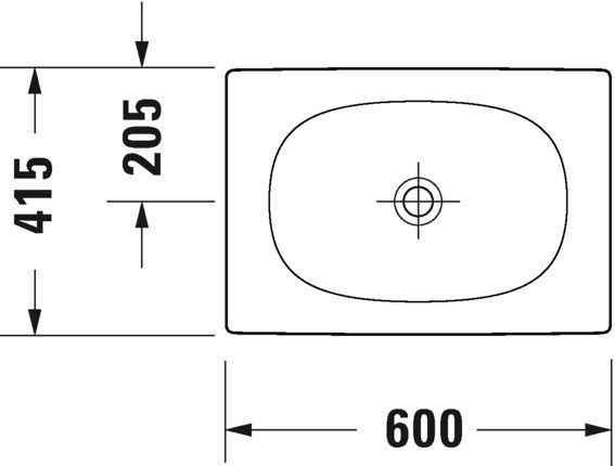 Умивальник на стільницю Duravit Viu 2358600000