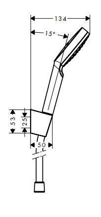 Душевой набор Hansgrohe Crometta (100/1250-1600) 1jet 26569400