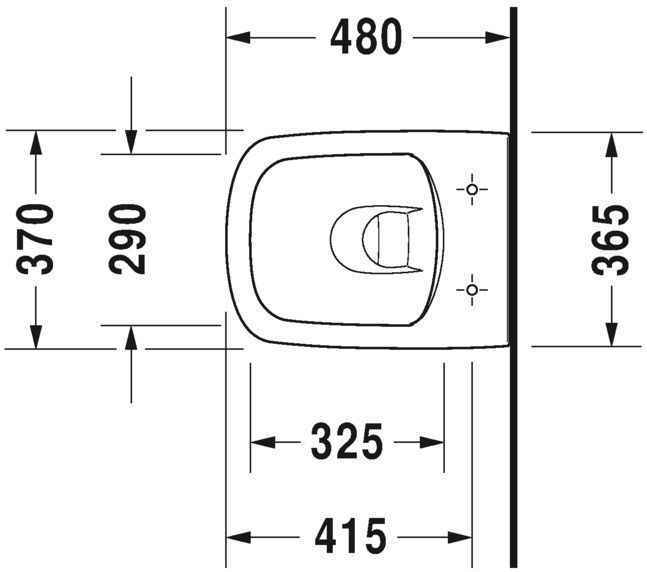 Унітаз підвісний Duravit DuraStyle (Rimless компакт) 2571092000