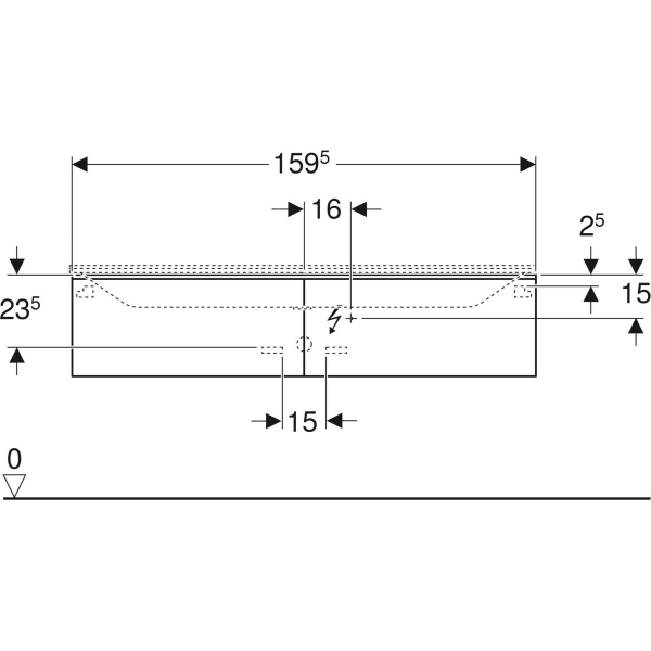 Шкафчик под умывальник Geberit XENO² 500.348.00.1