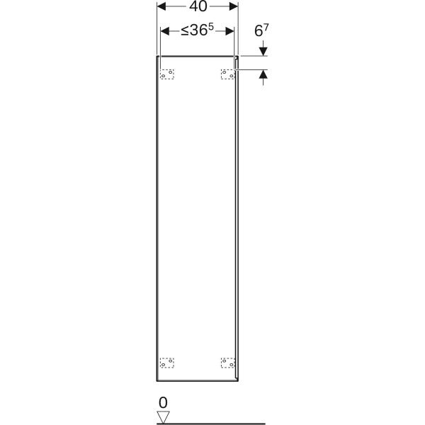 Пенал для ванной комнаты Geberit CITTERIO 500.554.JJ.1