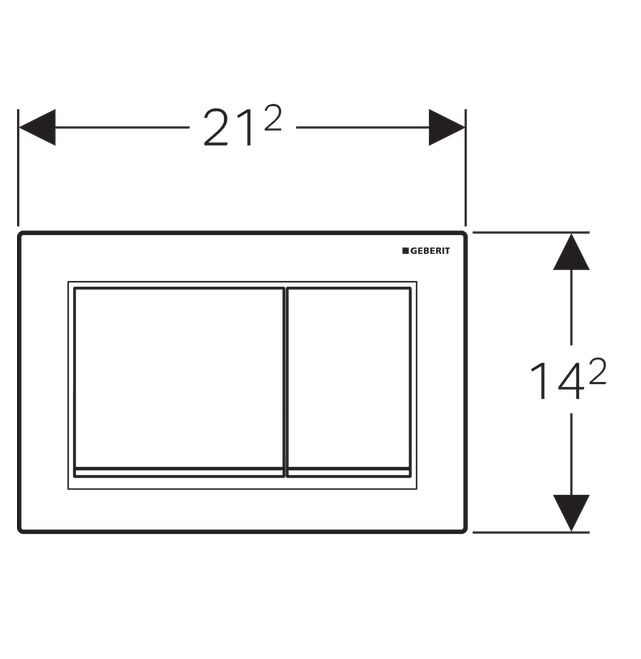 Клавиши смыва воды Geberit Omega 30 115.080.KH.1