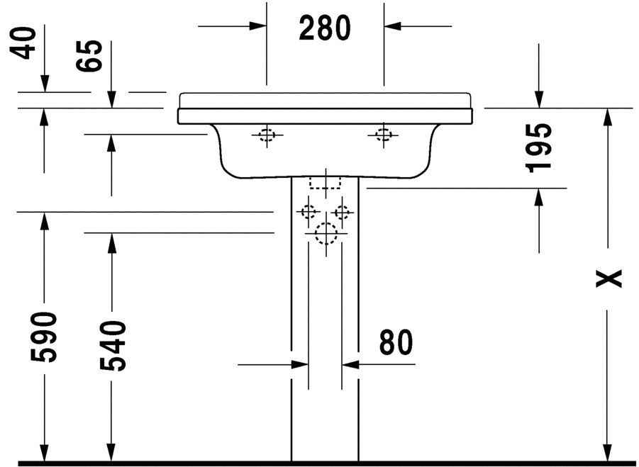 Умивальник Duravit Starck 3 0304700000