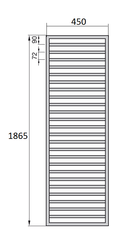 Рушникосушка комбінований Zehnder Quaro QAM-180-045/GD