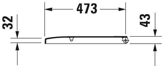 Кришка для унітазу Duravit 0064610000