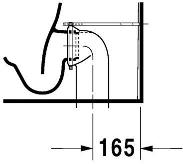 Унитаз напольный Duravit D-Code (комбинированный) 21420900002