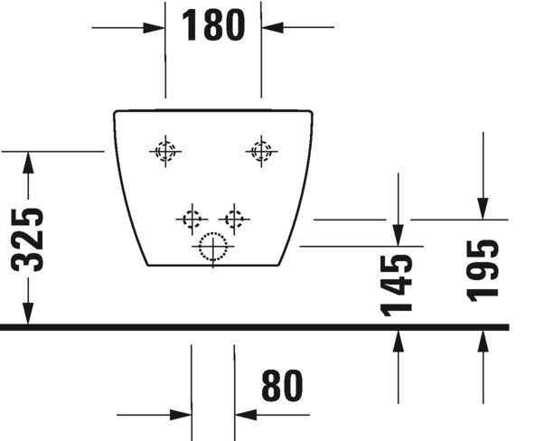 Біде підвісне Duravit Happy D.2 2258150000