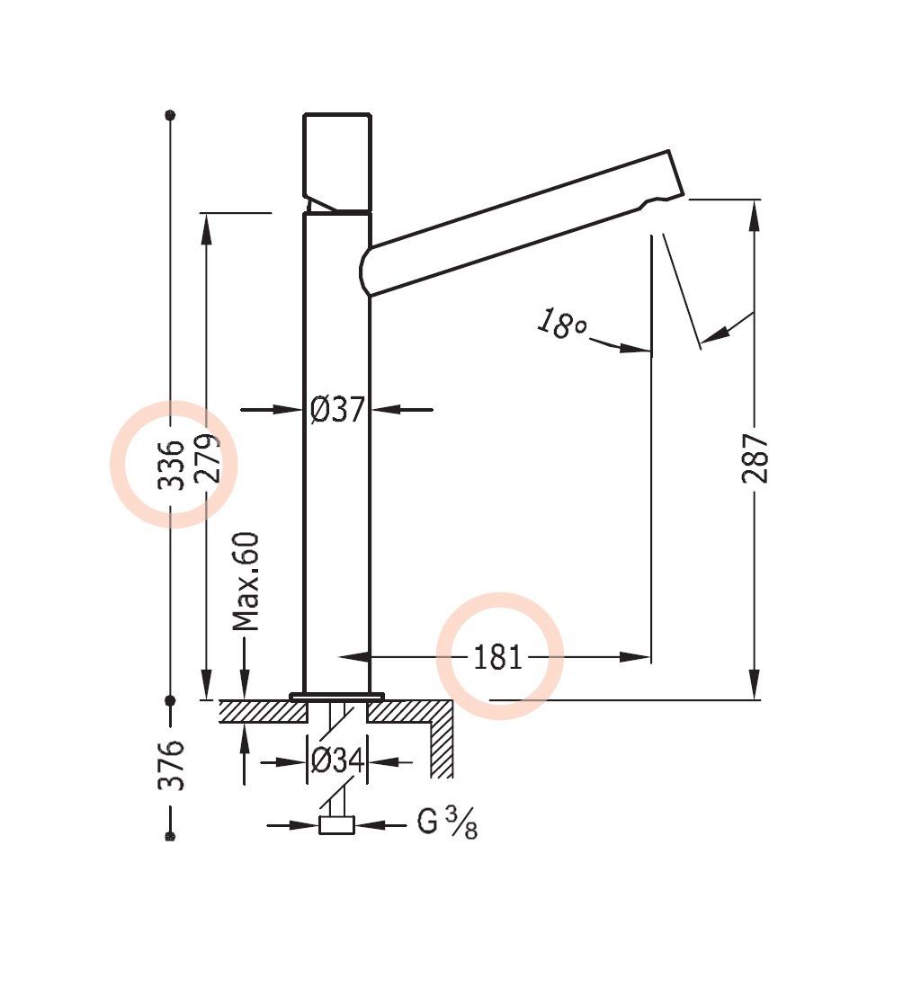 Змішувач для умивальника Hansgrohe Metris 06120701