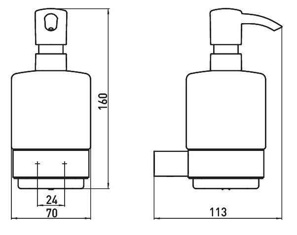 Дозатор рідкого мила Emco Loft 0521 016 00