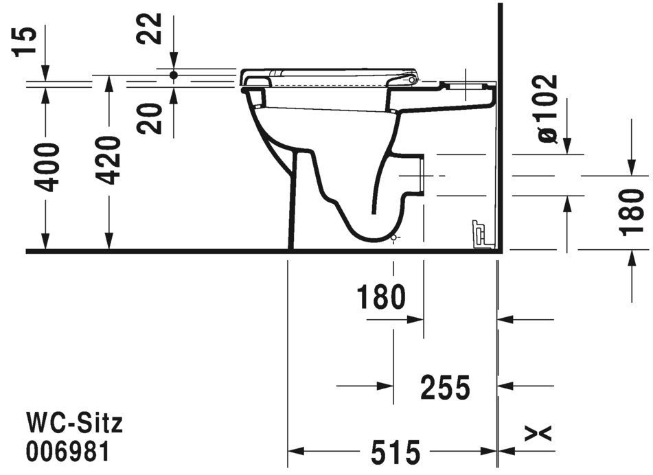 Унитаз напольный Duravit Darling New 2138092000