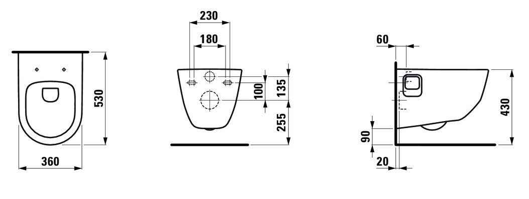 Унітаз підвісний Laufen Pro H8669540000001