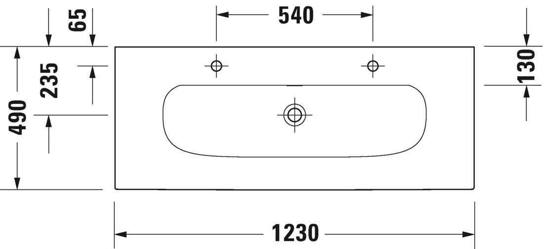 Умивальник Duravit Viu 2344120024