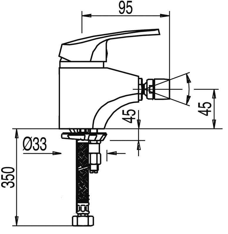 Змішувачі для біде Eco - Tres 17012002