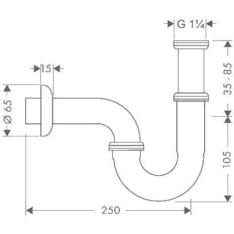 Сифон для раковины HANSGROHE 53002000