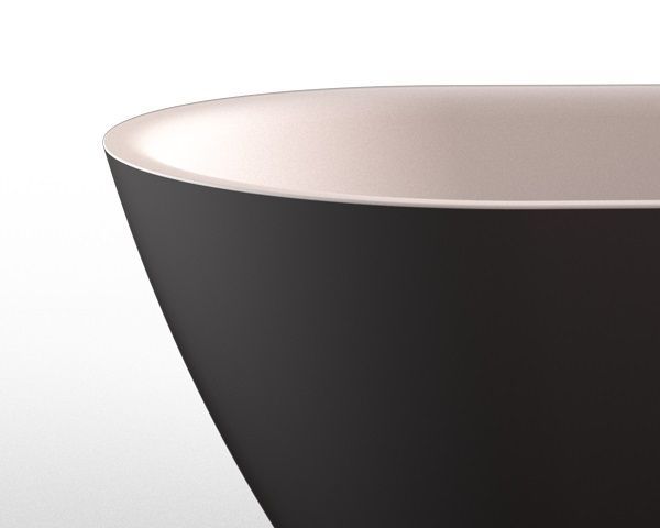 Пристенная ванна Knief Pure правосторонняя / левосторонняя pure L 0100 -247 Белый матовый / Черный матовый