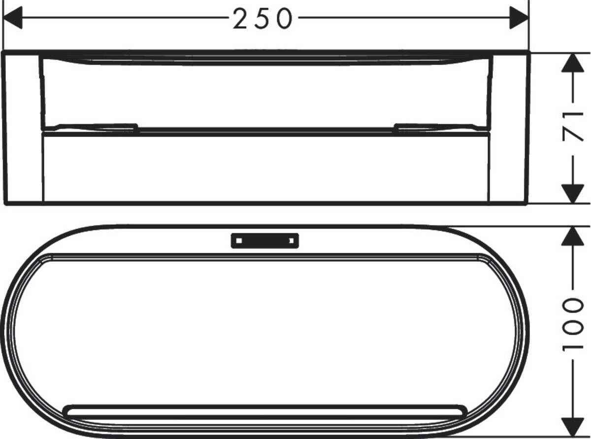 Бокс для ванних приладдів Hansgrohe WallStoris 27912700