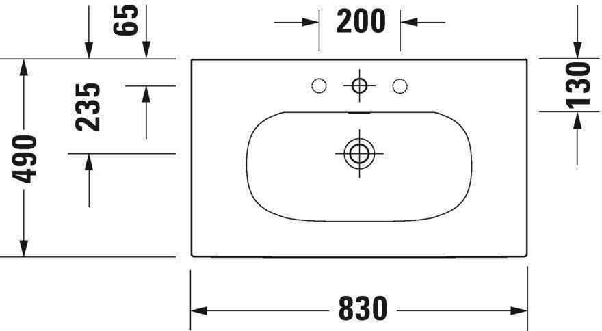 Умивальник Duravit Viu 2344830060