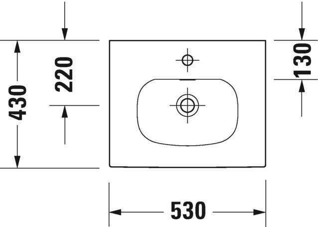 Умивальник Duravit Viu 2344530060