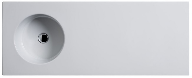 Skyland Раковина прямокутна з крилом, вбудована в стільницю 120,5 x 48,5 см